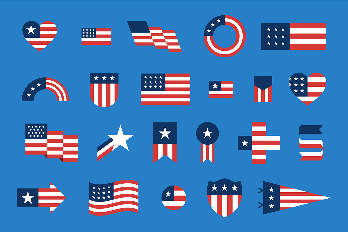 United States Flags, an Illustration by EightHourDay (Photo 3 of 3)