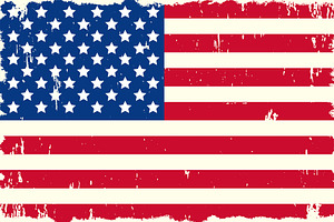 Grunge Vector American flag