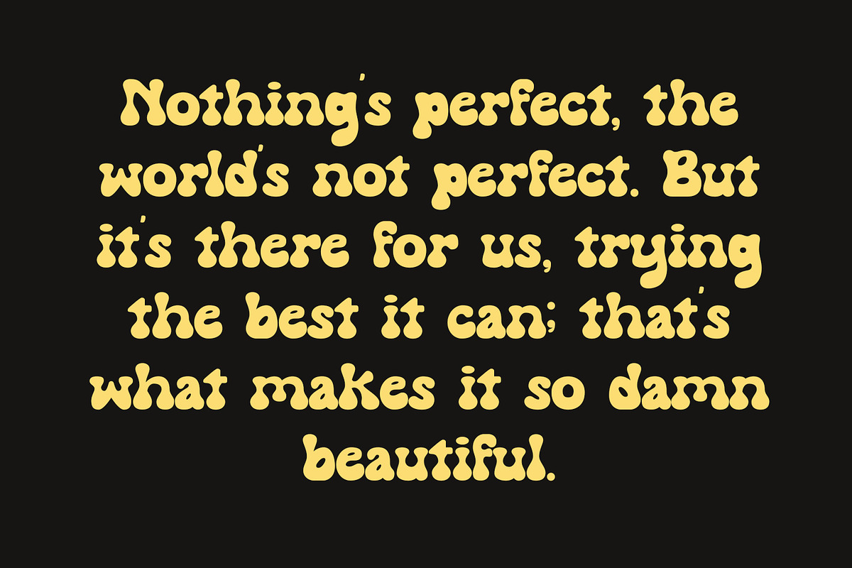 Utopis - Retro Groovy Font, a Script Font by AQR Studio (Photo 9 of 9)