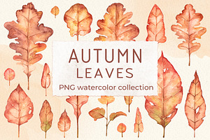 Watercolor Autumn Plants