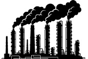 Industrial Factory Silhouette Bundle, an Illustration by Designs_River (Thumbnail 16 of 45)