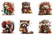 Cute Whimsical Forest Animals PNG, a Seasonal Illustration by CreationArt (Thumbnail 6 of 6)