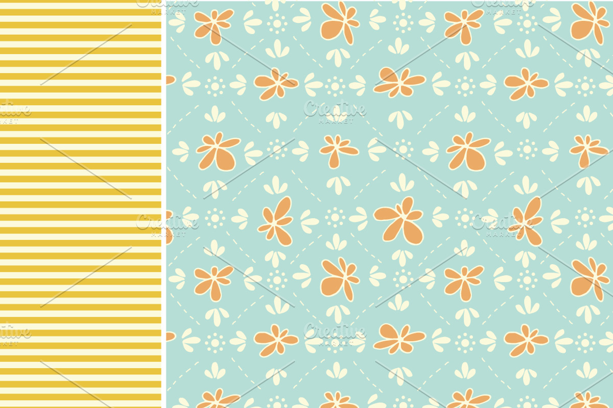 Honey Bee - Seamless Pattern Papers preview 4