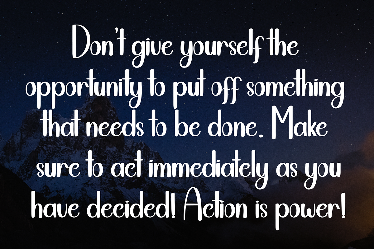 Midnight | Script Font, a Handwritten Font by Scratchones (Photo 6 of 8)
