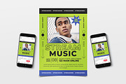 Music Streaming Instagram Post Flyer, a Flyer Template by Tokosatsu (Thumbnail 1 of 5)
