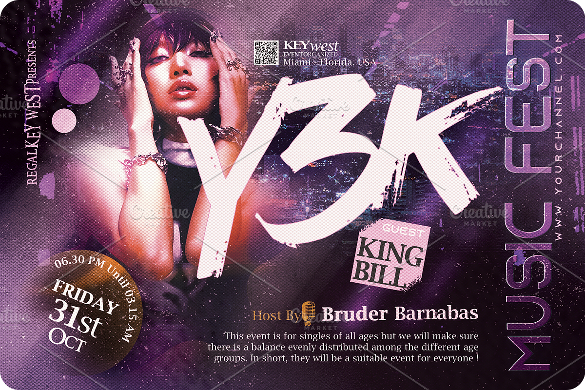 Music Event Flyer, a Flyer Template by regalDRAW