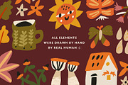 Autumn Blocks Fall Elements Clipart, a Seasonal Illustration by Olia (Thumbnail 19 of 28)