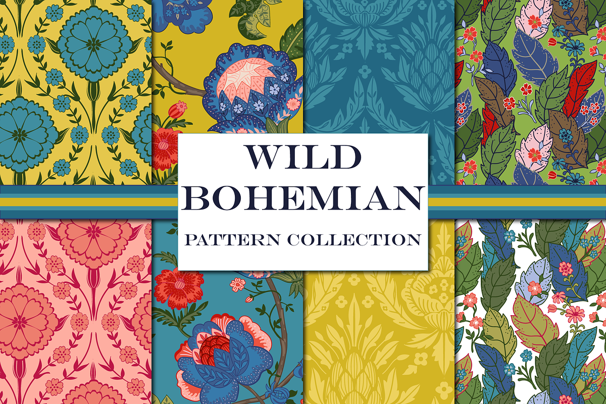 Wild Bohemian Patterns Seamless, a Pattern Graphic by RachelStudio (Photo 1 of 10)