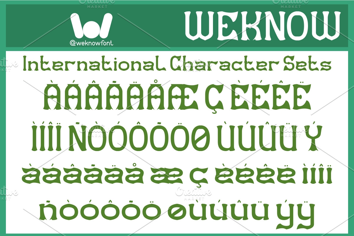 Amazing Creature font, a Font by weknow (Photo 8 of 8)