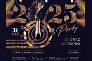 New Years Eve Party Flyer Template, a Flyer Template by Satgur Graphic Design (Thumbnail 4 of 4)