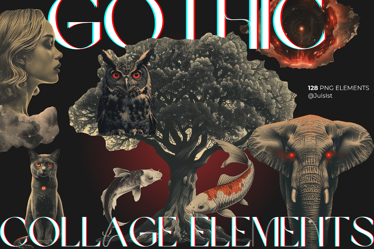 Gothic Collage Elements, an Object Graphic by JulsIst (Photo 1 of 10)