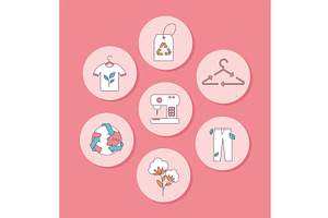 slow fashion ecological set, an Object Illustration by studiogstock