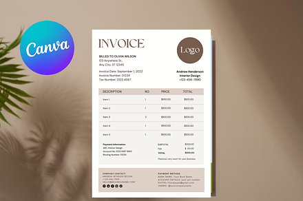Invoice Template Printable Invoice