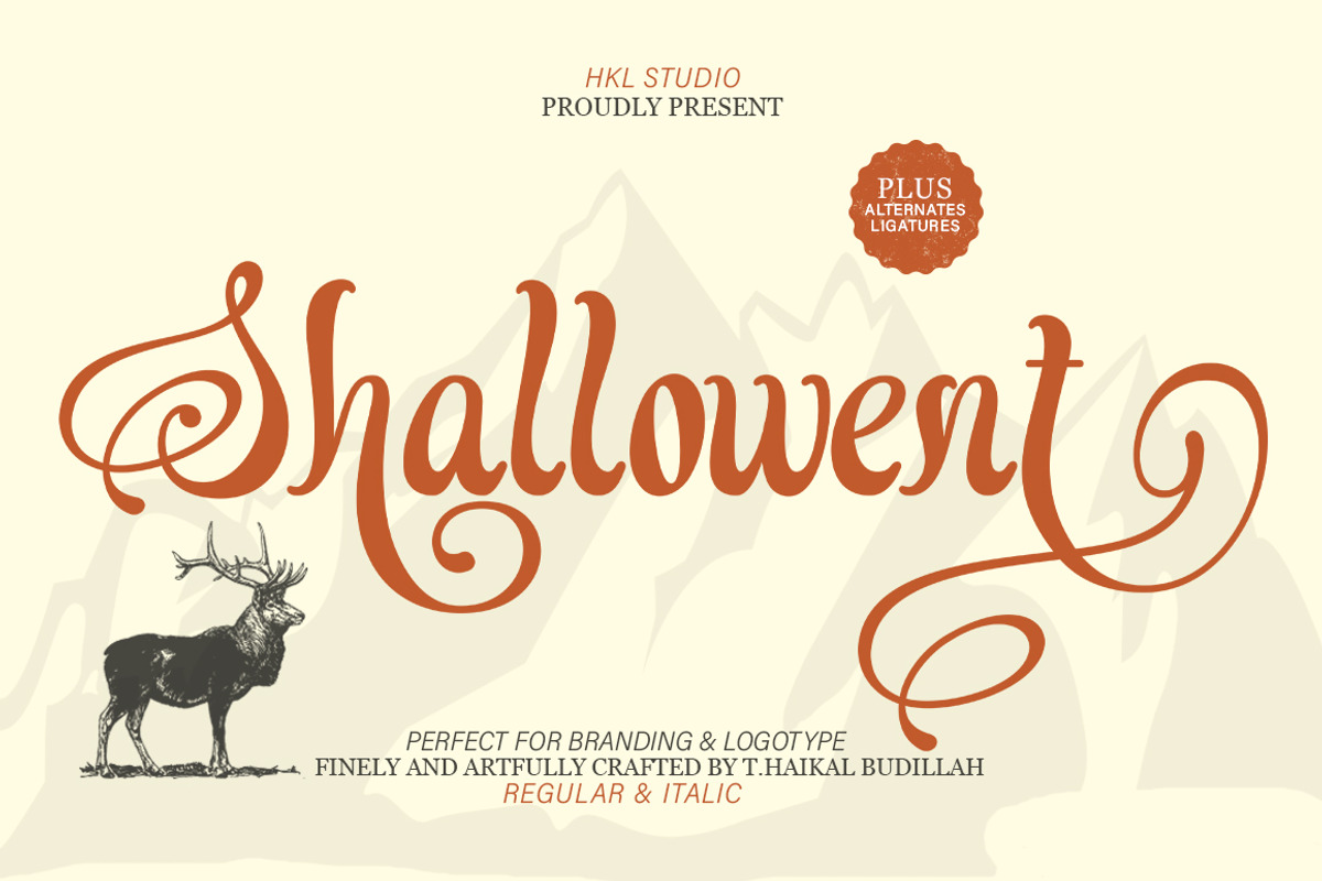 Shallowent, a Serif Font by HKL Studio (Photo 1 of 8)