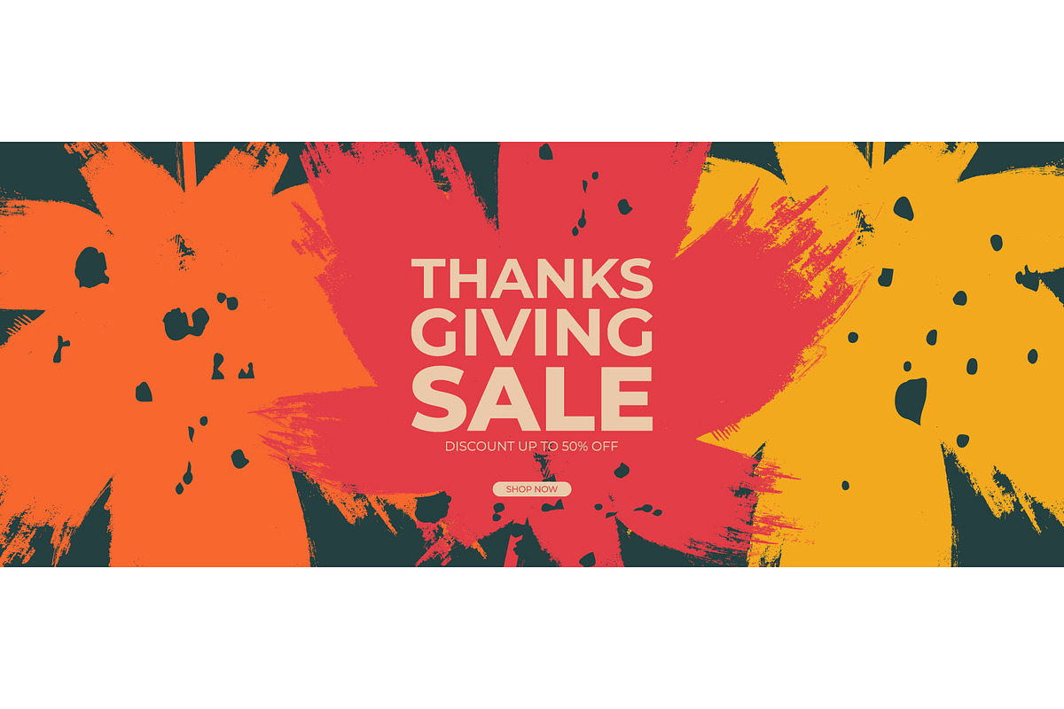 Thanksgiving Sale Graphics Set, a Seasonal Illustration by Finevector (Photo 4 of 6)