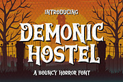 Demonic Hostel, a Font by Bayuktx (Thumbnail 1 of 8)