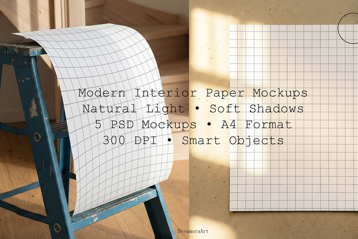 Natural Frame Mockups Set PSD, a Mockup by DreamoraArt (Photo 3 of 5)