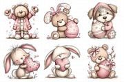 Whimsical Easter Animal Clipart, an Illustration by Daily.Designs (Thumbnail 5 of 8)