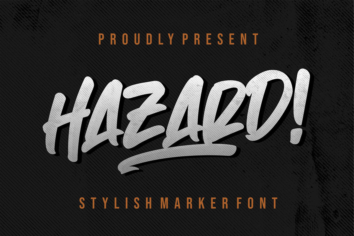 Hazard! STYLISH MARKER FONT