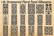 Ornamental Floral Panel Silhouette, an Object Graphic by hafijul (Thumbnail 1 of 4)