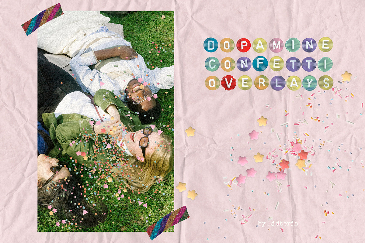 Playful Dopamine Confetti Kit, an Object Graphic by Lidberia (Photo 10 of 11)