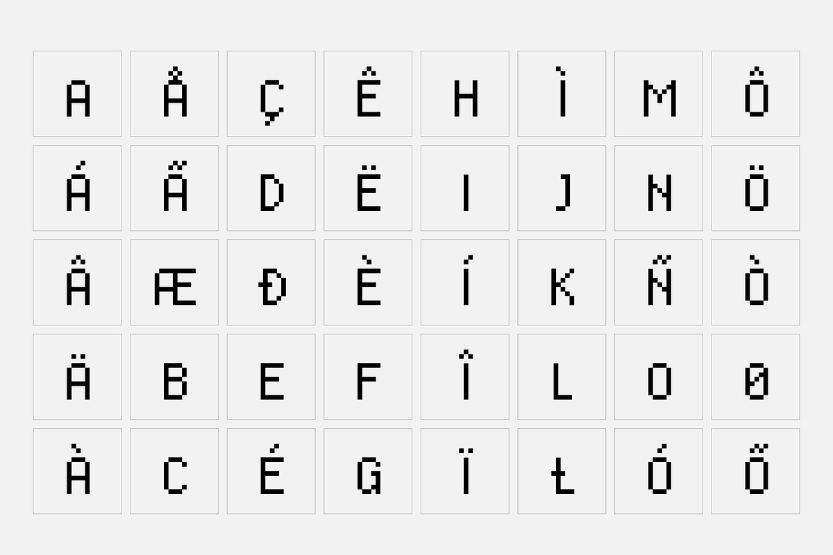 Pixel Art Font - Standard preview 7
