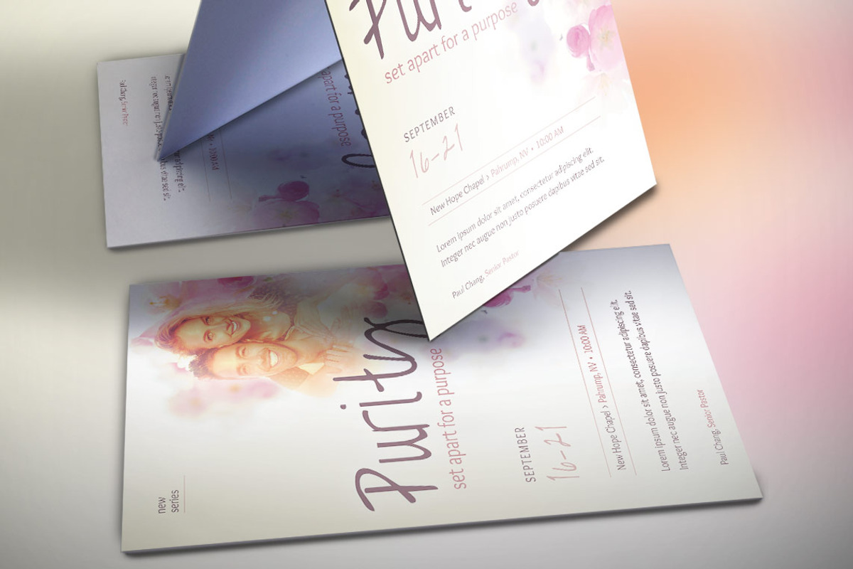 Purity Church Flyer Template, a Flyer Template by Godserv Designs (Photo 3 of 4)