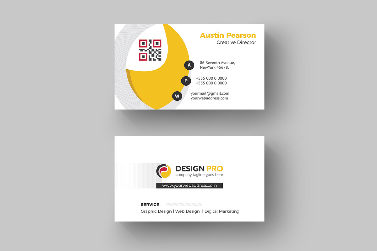 Minimal Business Card, a Business Card Template by ZAAS (Photo 1 of 6)