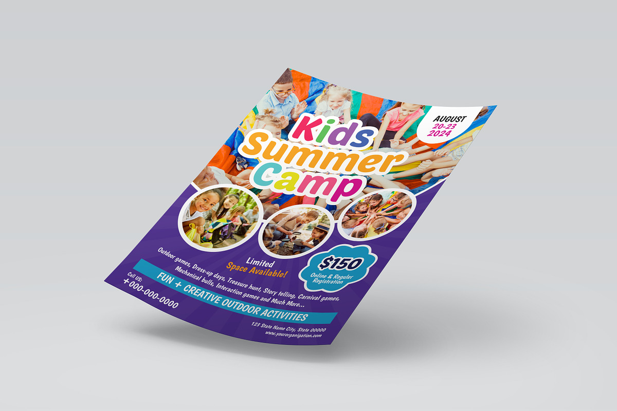 Kids Summer Camp Flyer, a Flyer Template by Designscozy (Photo 5 of 5)