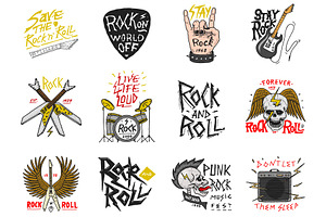 Set of Rock and Roll music, a Texture Graphic by Arthur Balitskiy