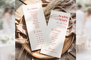 Minimal Wedding Program Canva bd006, a Card Template by TyphoonStudio (Thumbnail 4 of 10)