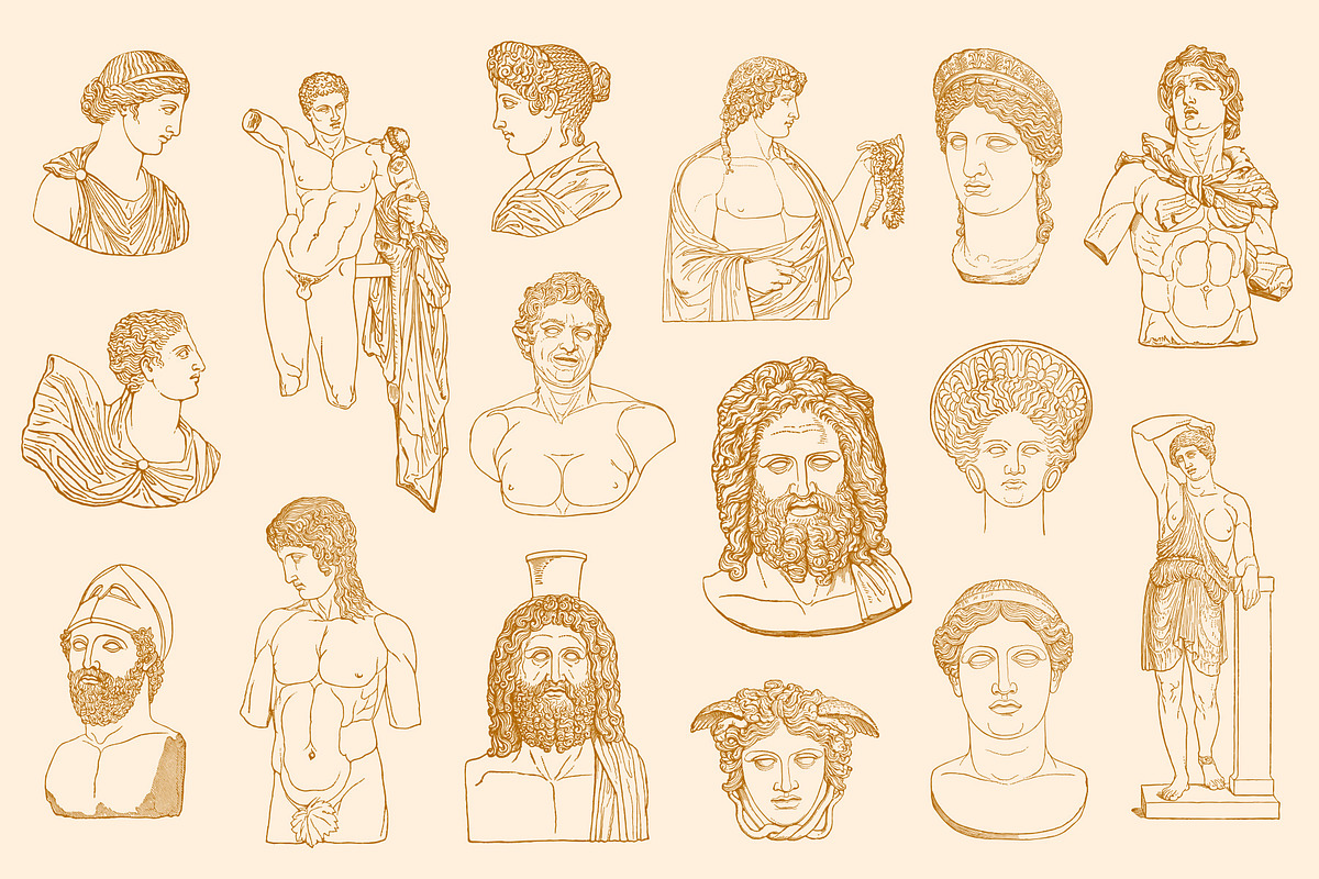 Pantheon - Greek & Roman Mythology, an Illustration by Graphic Goods (Photo 3 of 15)