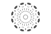 Modern Black and White Mandala Pack, a Decorative Illustration by NJ Himel (Thumbnail 78 of 101)
