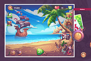 Solitare Pirates - Casual Game UI, an UI Kit Template by Nearbirds (Thumbnail 3 of 12)