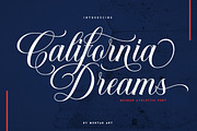 California Dreams Athletics Script, a Script Font by Muntab_Art (Thumbnail 1 of 11)