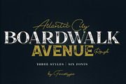 Boardwalk Avenue Rough Font Bundle, a Serif Font by Fenotype (Thumbnail 1 of 12)