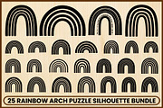 25 Boho Rainbow Arch SVG Bundle, a Decorative Illustration by Artivon (Thumbnail 1 of 4)