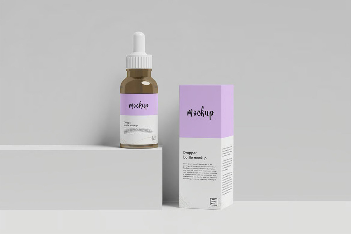 Dropper Bottle Mockup, a Packaging Mockup by zpackcreative (Photo 7 of 7)