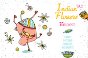 Indian Flowers (vol.2) 76 objects, an Object Illustration by Zooza Art (Thumbnail 1 of 9)