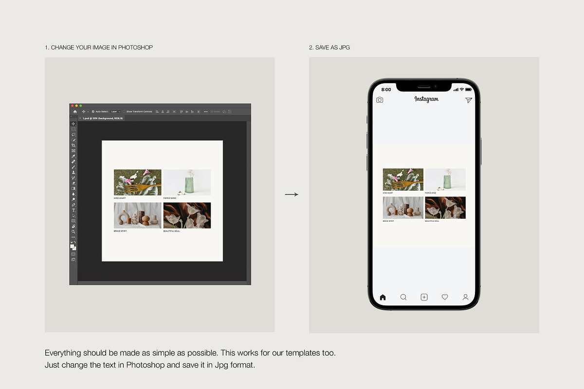 CANVA PS Instagram Posts Templates, a Social Media Template by Love Radiation Studio (Photo 10 of 20)