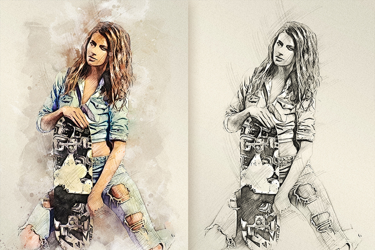 Quick Sketch Photoshop Action, an Action Add-On by GorynArt (Photo 9 of 17)