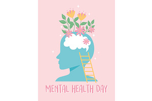 mental health day, a Healthcare Illustration by studiogstock