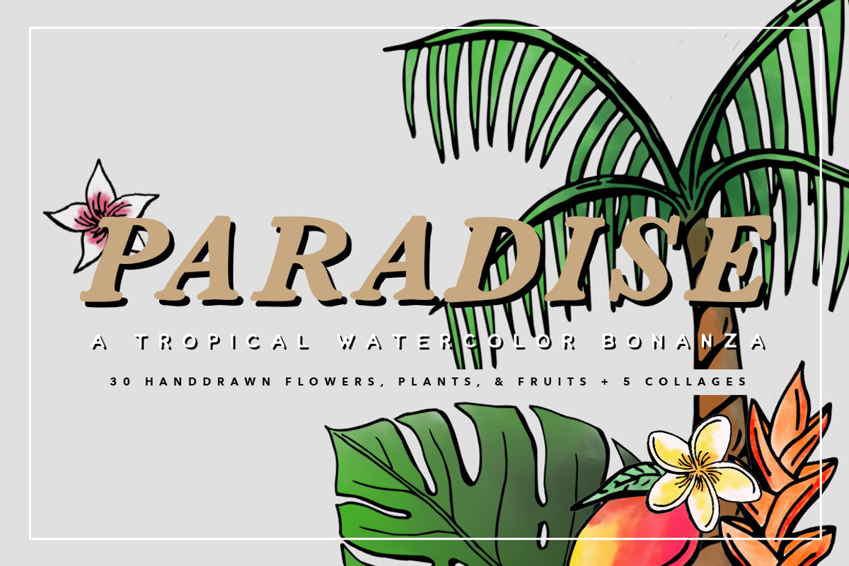 Tropical Watercolor Illustrations, an Illustration by Spring Break Jake (Photo 1 of 19)
