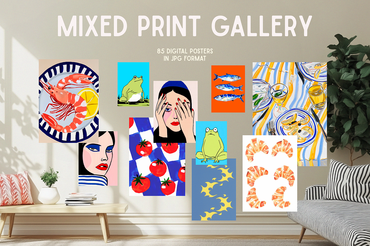 85 MIXED PRINT GALLERY, a Background Graphic by Ann Creative (Photo 6 of 10)