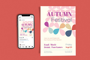 Autumn Festival Colors, a Flyer Template by Me55enjah Design