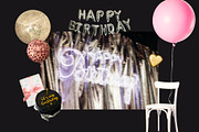 Birthday Party Collage Elements, an Object Graphic by Anzhelika (Thumbnail 2 of 10)