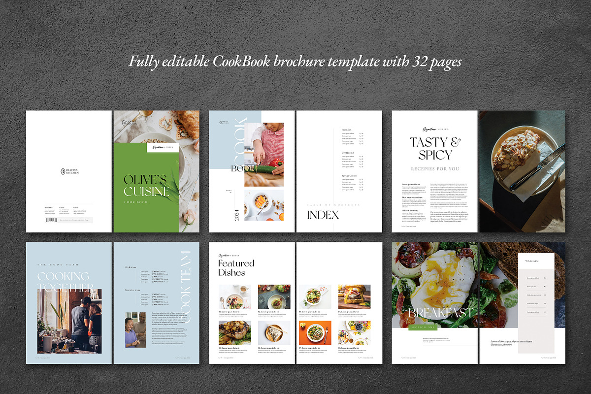 Cookbook / Recipe Book, a Brochure Template by GoldenPixelStudio (Photo 20 of 22)