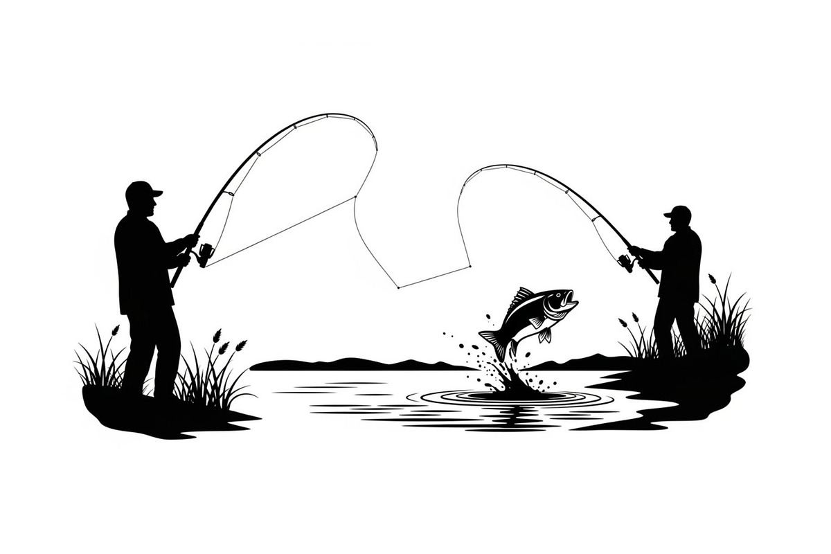 Fishing Silhouette Vector Bundle, an Illustration by hafijul (Photo 42 of 51)