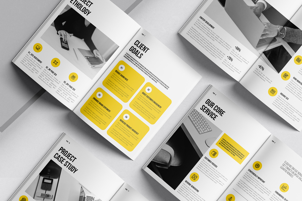 SEO Proposal Template, a Brochure Template by DesignCrest