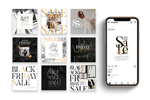 PS & Canva BLACK FRIDAY Social Media